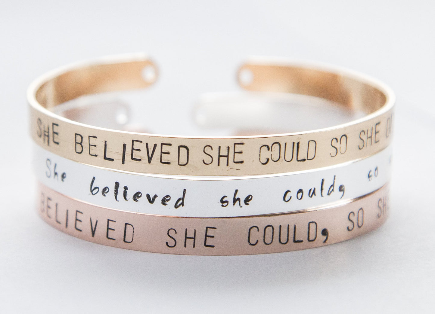 She Believed She Could so She Did - armband